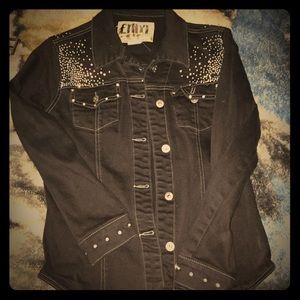 👽Ethyl Brand Denim black Jean Jacket